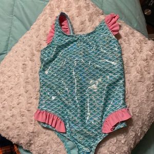 Size 2 shimmery mermaid swimsuit EUC